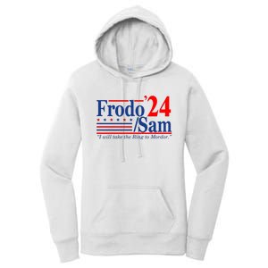 Frodo Sam 2024 I Will Take The Ring To Mordor Funny Women's Pullover Hoodie