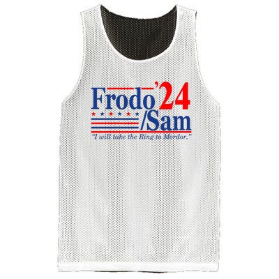 Frodo Sam 2024 I Will Take The Ring To Mordor Funny Mesh Reversible Basketball Jersey Tank