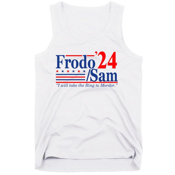 Frodo Sam 2024 I Will Take The Ring To Mordor Funny Tank Top