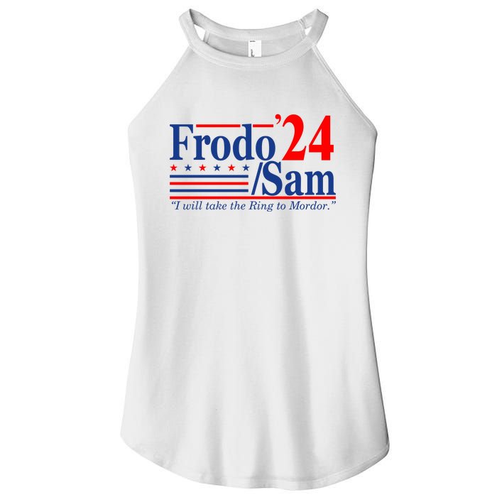 Frodo Sam 2024 I Will Take The Ring To Mordor Funny Women's Perfect Tri Rocker Tank