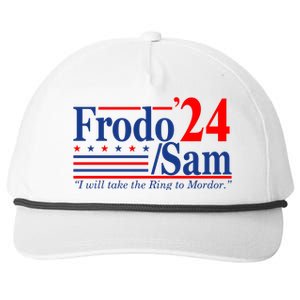 Frodo Sam 2024 I Will Take The Ring To Mordor Funny Snapback Five-Panel Rope Hat