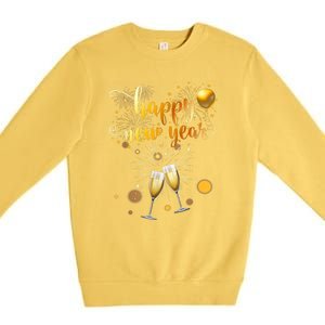 Fireworks Supplies 2025 New Years Eve Party Happy New Year Gift Premium Crewneck Sweatshirt