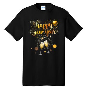 Fireworks Supplies 2025 New Years Eve Party Happy New Year Gift Tall T-Shirt