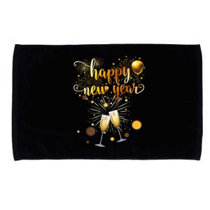 Fireworks Supplies 2025 New Years Eve Party Happy New Year Gift Microfiber Hand Towel