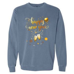 Fireworks Supplies 2025 New Years Eve Party Happy New Year Gift Garment-Dyed Sweatshirt