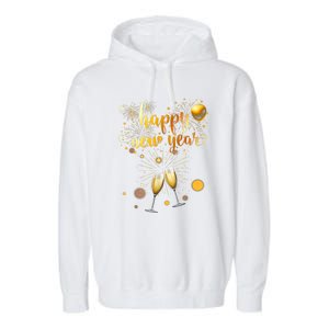 Fireworks Supplies 2025 New Years Eve Party Happy New Year Gift Garment-Dyed Fleece Hoodie