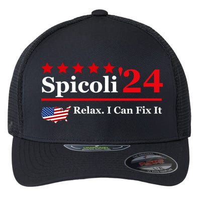 Funny Spicoli 24, Spicoli 2024 Relax I Can Fix It Flexfit Unipanel Trucker Cap