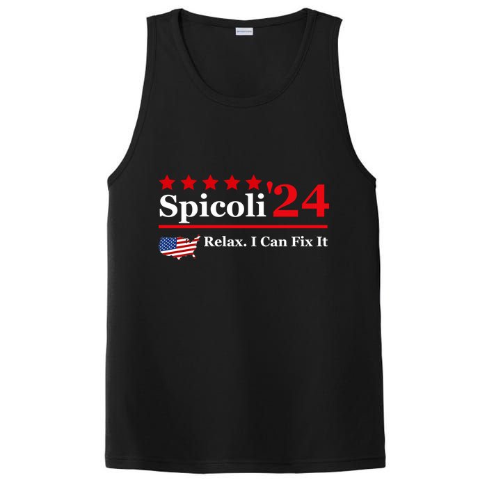 Funny Spicoli 24, Spicoli 2024 Relax I Can Fix It PosiCharge Competitor Tank