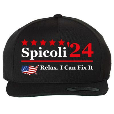 Funny Spicoli 24, Spicoli 2024 Relax I Can Fix It Wool Snapback Cap
