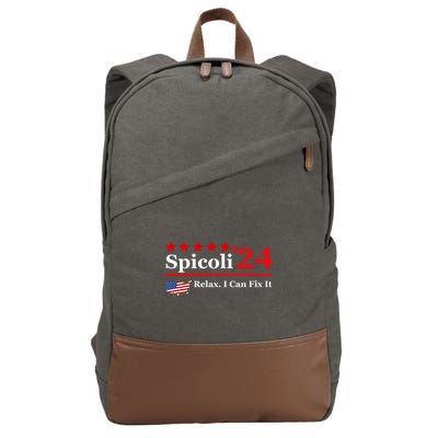 Funny Spicoli 24, Spicoli 2024 Relax I Can Fix It Cotton Canvas Backpack