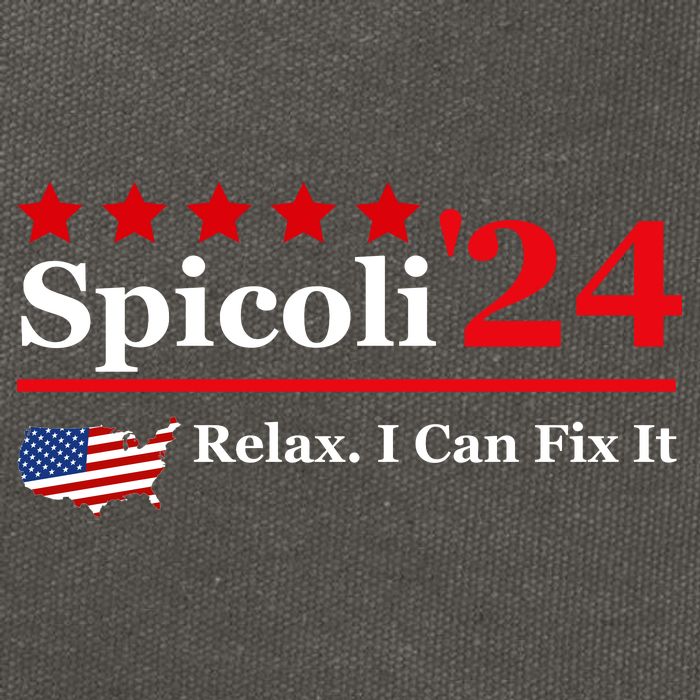 Funny Spicoli 24, Spicoli 2024 Relax I Can Fix It Cotton Canvas Backpack