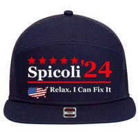 Funny Spicoli 24, Spicoli 2024 Relax I Can Fix It 7 Panel Mesh Trucker Snapback Hat