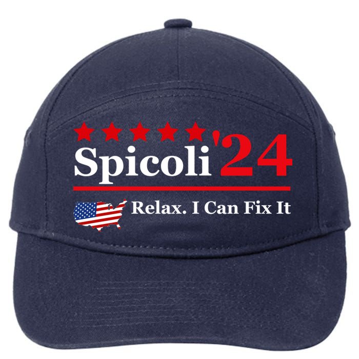 Funny Spicoli 24, Spicoli 2024 Relax I Can Fix It 7-Panel Snapback Hat
