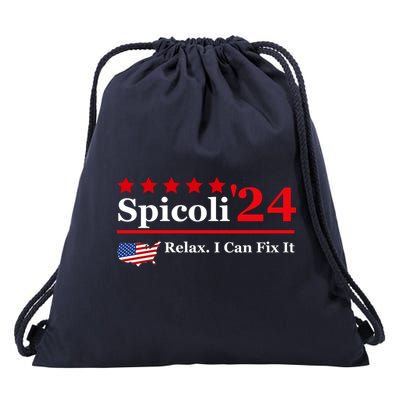 Funny Spicoli 24, Spicoli 2024 Relax I Can Fix It Drawstring Bag