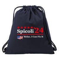 Funny Spicoli 24, Spicoli 2024 Relax I Can Fix It Drawstring Bag