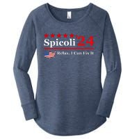 Funny Spicoli 24, Spicoli 2024 Relax I Can Fix It Women's Perfect Tri Tunic Long Sleeve Shirt