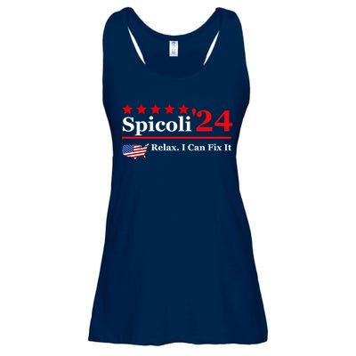 Funny Spicoli 24, Spicoli 2024 Relax I Can Fix It Ladies Essential Flowy Tank