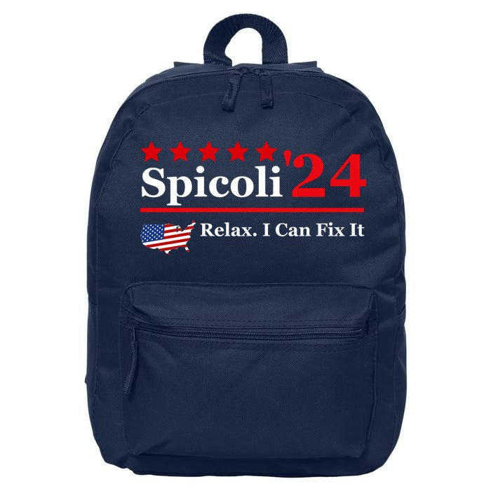 Funny Spicoli 24, Spicoli 2024 Relax I Can Fix It 16 in Basic Backpack