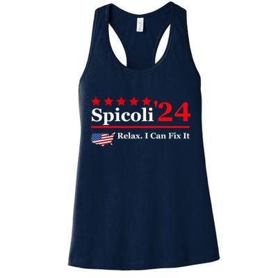 Funny Spicoli 24, Spicoli 2024 Relax I Can Fix It Womens Tank Top