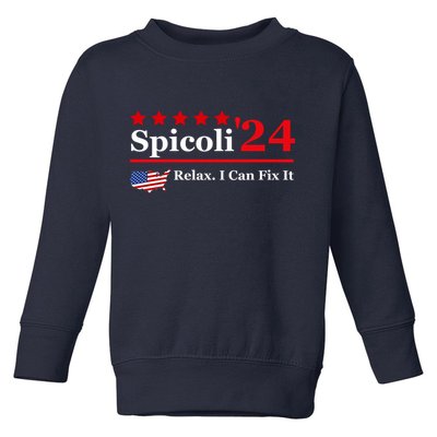 Funny Spicoli 24, Spicoli 2024 Relax I Can Fix It Toddler Sweatshirt