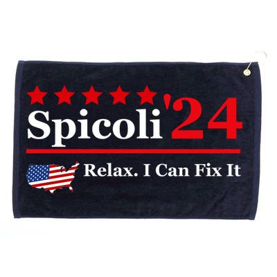 Funny Spicoli 24, Spicoli 2024 Relax I Can Fix It Grommeted Golf Towel