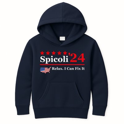 Funny Spicoli 24, Spicoli 2024 Relax I Can Fix It Kids Hoodie
