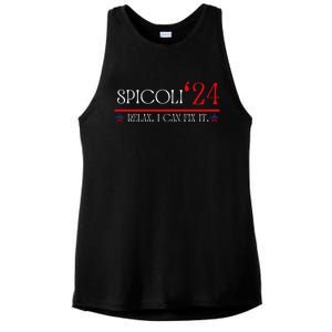 Funny Spicoli 2024, Spicoli 24 Relax I Can Fix It. Meme Ladies PosiCharge Tri-Blend Wicking Tank