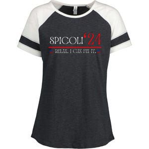 Funny Spicoli 2024, Spicoli 24 Relax I Can Fix It. Meme Enza Ladies Jersey Colorblock Tee