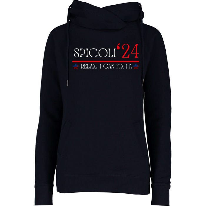 Funny Spicoli 2024, Spicoli 24 Relax I Can Fix It. Meme Womens Funnel Neck Pullover Hood