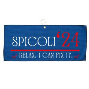 Funny Spicoli 2024, Spicoli 24 Relax I Can Fix It. Meme Large Microfiber Waffle Golf Towel