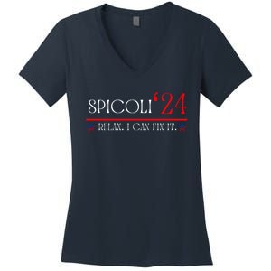 Funny Spicoli 2024, Spicoli 24 Relax I Can Fix It. Meme Women's V-Neck T-Shirt