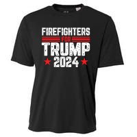 Firefighters Support 2024 Political Theme Cooling Performance Crew T-Shirt