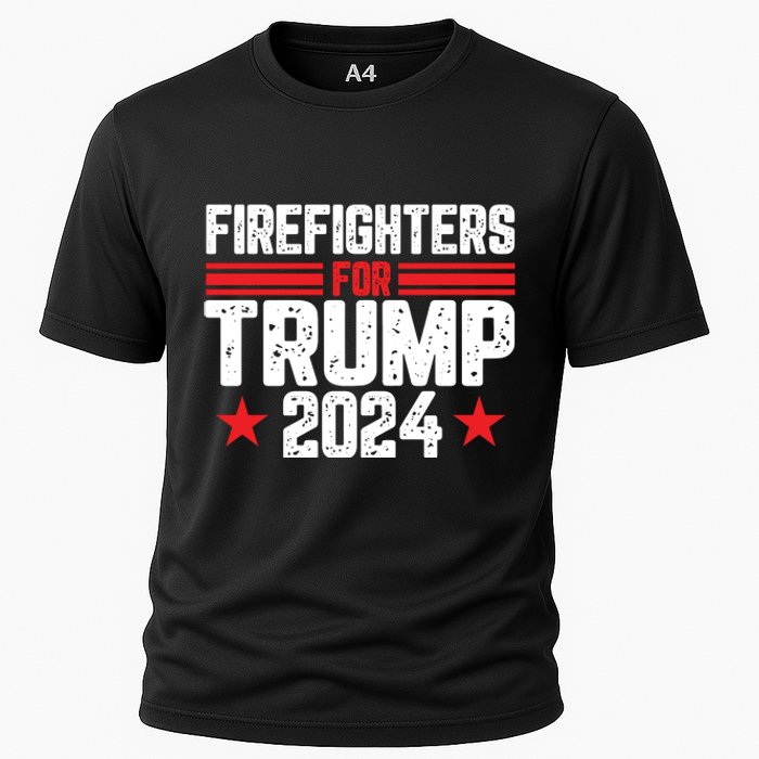 Firefighters Support 2024 Political Theme Cooling Performance Crew T-Shirt