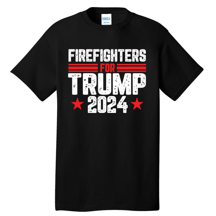 Firefighters Support 2024 Political Theme Tall T-Shirt