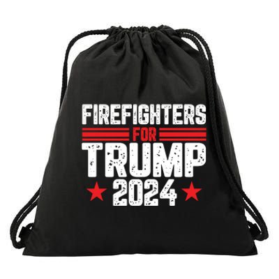 Firefighters Support 2024 Political Theme Drawstring Bag