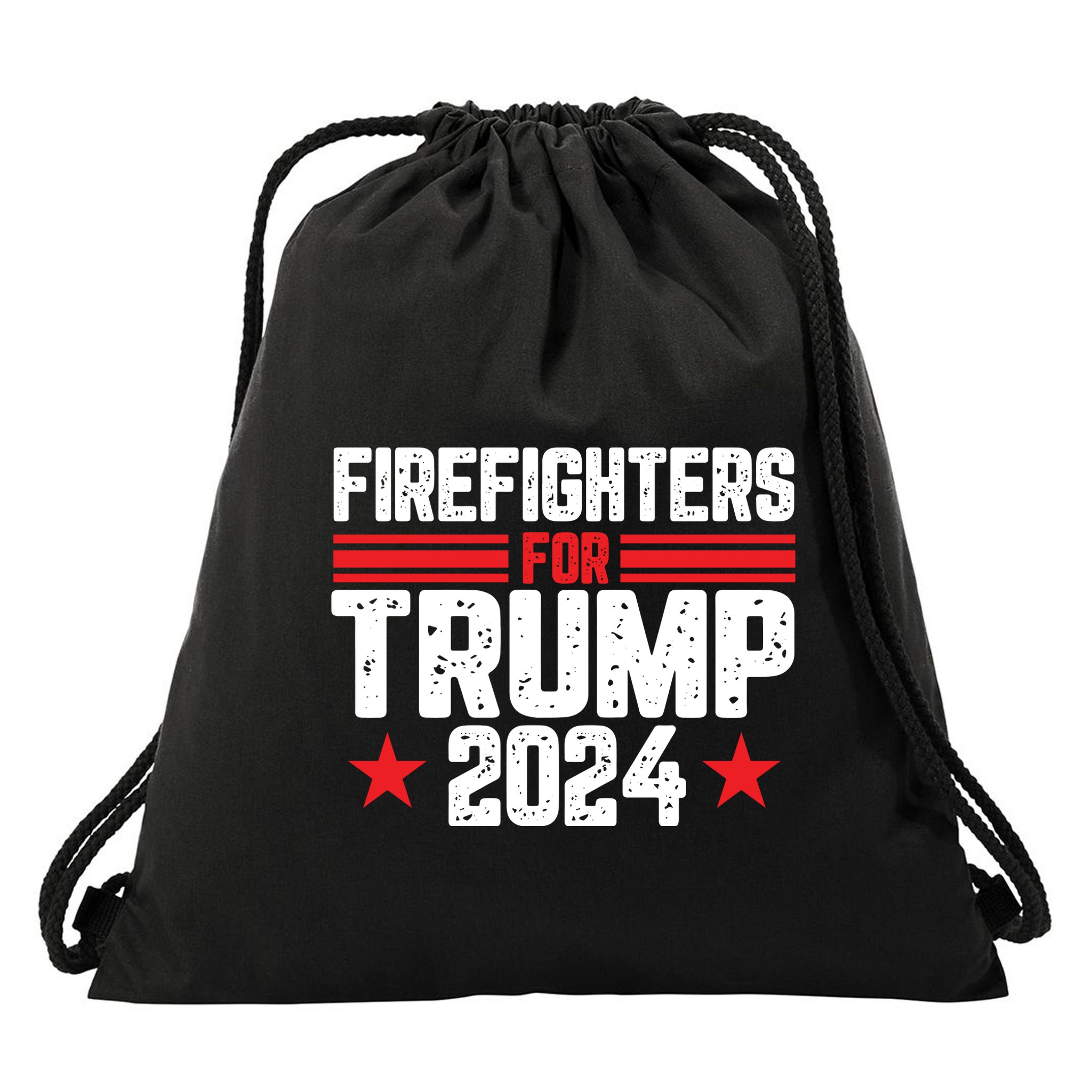 Firefighters Support 2024 Political Theme Drawstring Bag