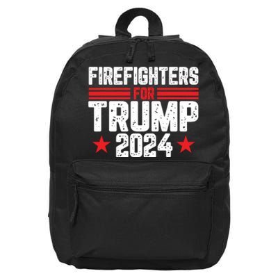 Firefighters Support 2024 Political Theme 16 in Basic Backpack