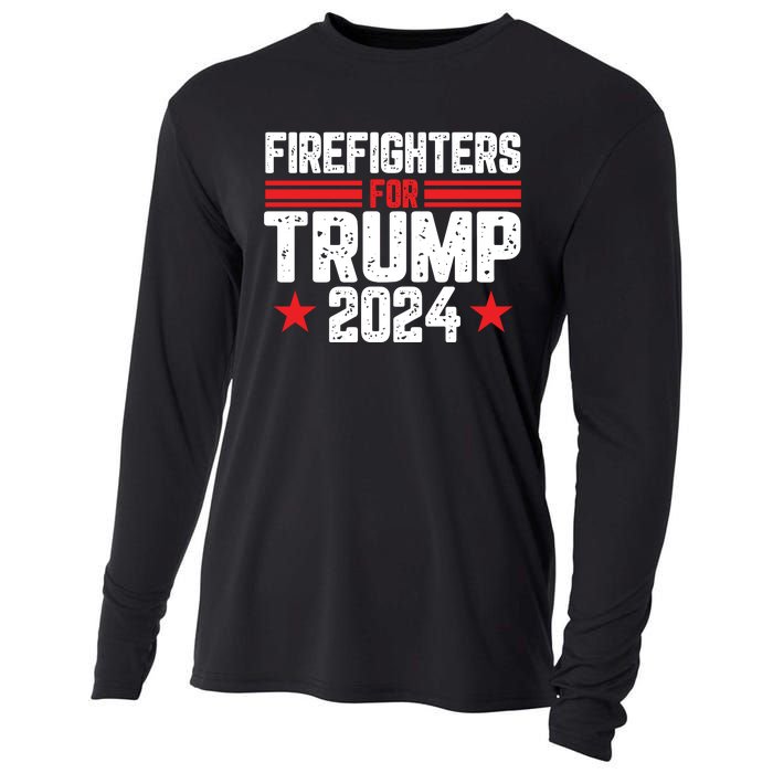 Firefighters Support 2024 Political Theme Cooling Performance Long Sleeve Crew