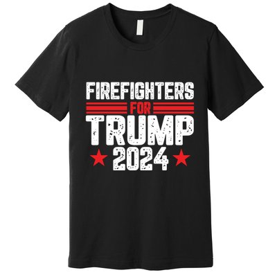 Firefighters Support 2024 Political Theme Premium T-Shirt
