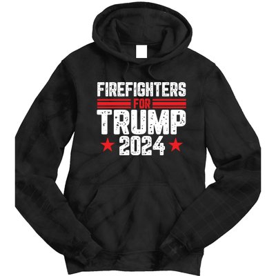 Firefighters Support 2024 Political Theme Tie Dye Hoodie