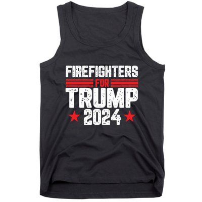 Firefighters Support 2024 Political Theme Tank Top