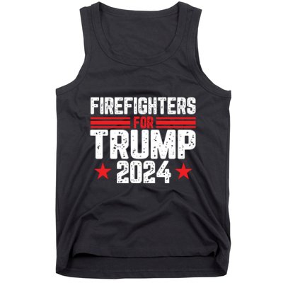 Firefighters Support 2024 Political Theme Tank Top