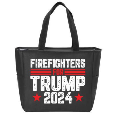 Firefighters Support 2024 Political Theme Zip Tote Bag