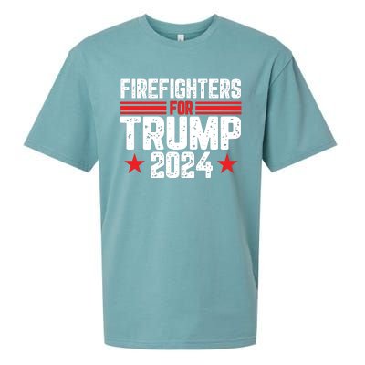 Firefighters Support 2024 Political Theme Sueded Cloud Jersey T-Shirt