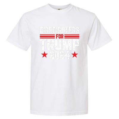 Firefighters Support 2024 Political Theme Garment-Dyed Heavyweight T-Shirt