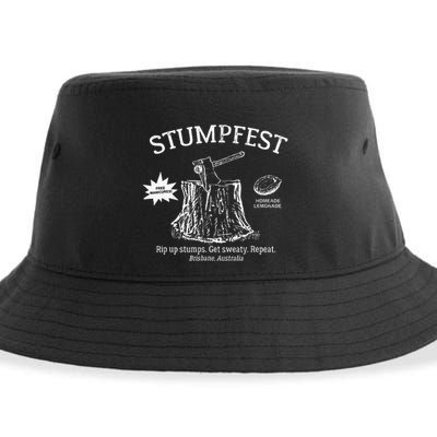 Funny Stumpfest 2023 Brisbane Get Sweaty Sustainable Bucket Hat
