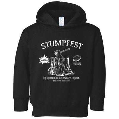 Funny Stumpfest 2023 Brisbane Get Sweaty Toddler Hoodie