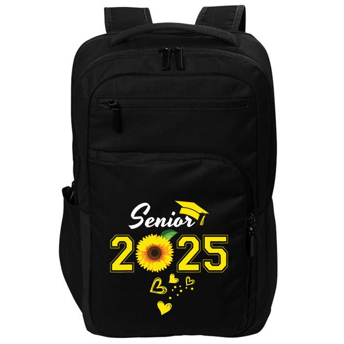 Funny Senior 2025 Funny Graduation Sunflower Class Of 2025 Impact Tech Backpack
