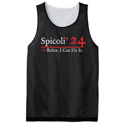 Funny Spicoli 24 Spicoli 2024 Relax I Can Fix It Mesh Reversible Basketball Jersey Tank