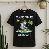Funny Shark 2024 Week Guess What Week Is It Shark Lover Gift T-Shirt